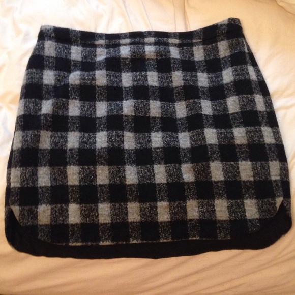 madewell wool skirt