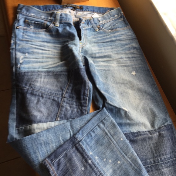 Lucky Riley Jean patchwork. Boyfriend size 6