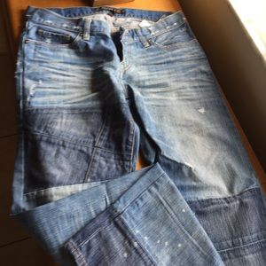 Lucky Riley Jean patchwork. Boyfriend size 6