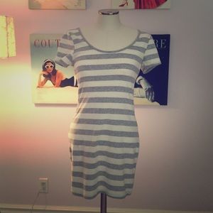 Striped Tight Casual Dress