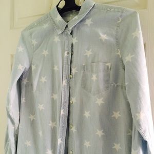 Old Navy denim long sleeved woman's shirt