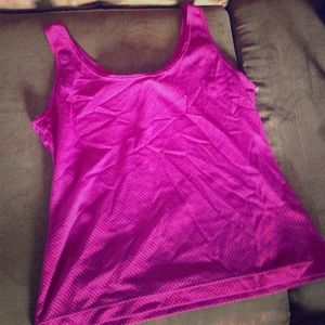 Danskin purple mesh workout top
