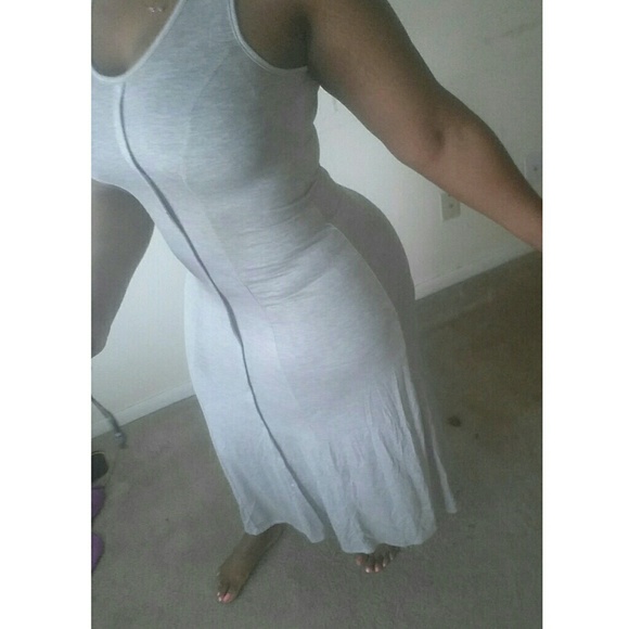 Grey maxi dress. Never worn