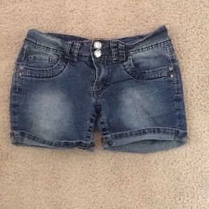 Mid Thigh Denim Shorts