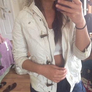 White Abercrombie jacket
