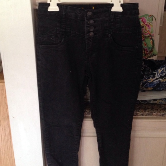Black high waisted skinny jeans