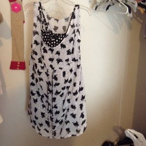 *sale* black and white bunny dress