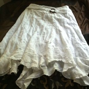 White Ruffled Skirt