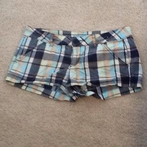 Arizona junior stretch plaid shorts,multicolored