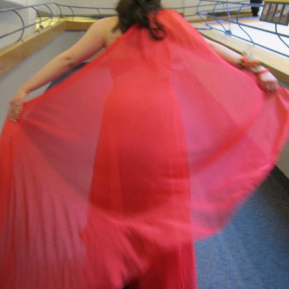 Coral Prom Dress - Picture 3 of 3