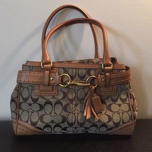 Camel colored Coach purse