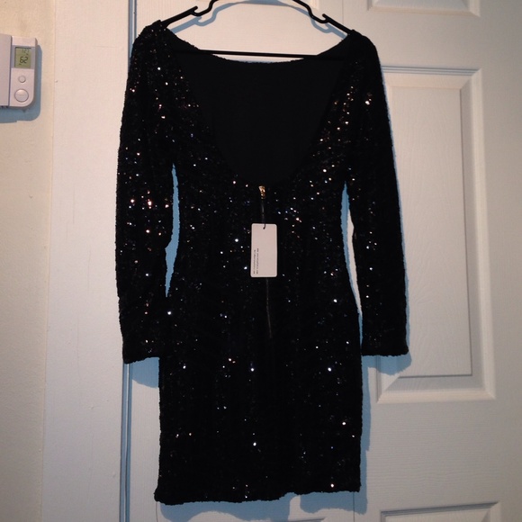 Sequin black dress - Picture 2 of 3