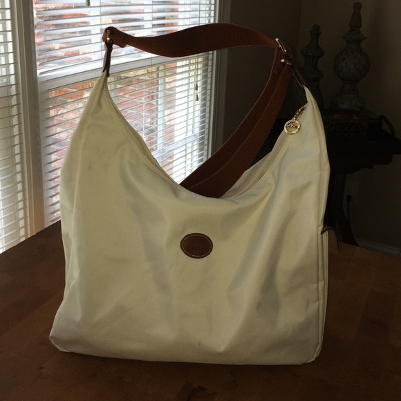 Longchamp Hobo in White