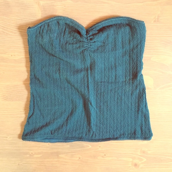 American Eagle Aerie Turquoise Girly Tube Top