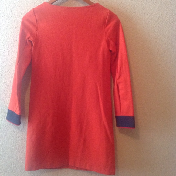 💖SOLD💖Boden, Orange and Navy Dress - Picture 4 of 4
