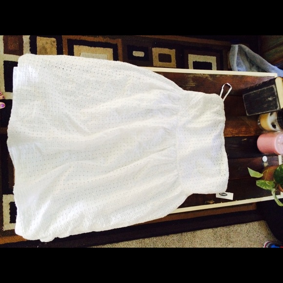 White mini/ maxi seersucker white sundress NWT $25
