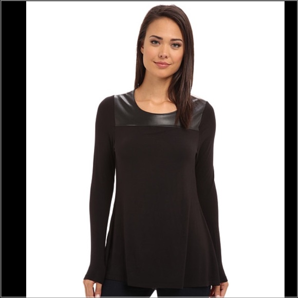 🎉SALE🎉LYSSE Vegan Leather Cut Out Top $98