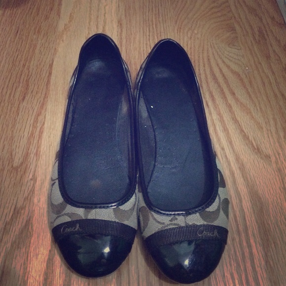 Coach brown flats