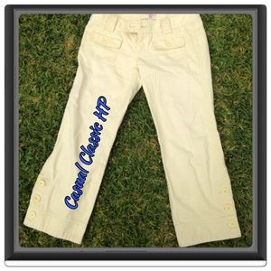 🌻Abercrombie & Fitch soft yellow Capri pants. 🌻