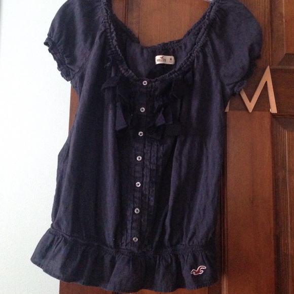 Navy Hollister top