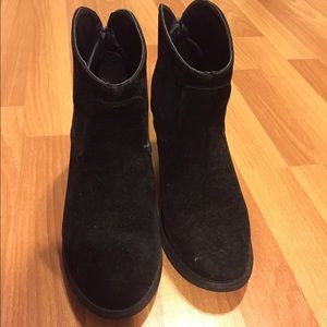 Black ankle length booties