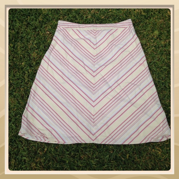 Banana Republic A-line stripe skirt
