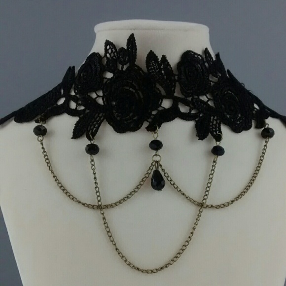 Romantic lace chocker necklace