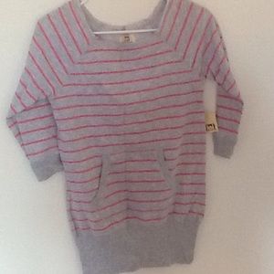 Pink and gray sweater . NWT