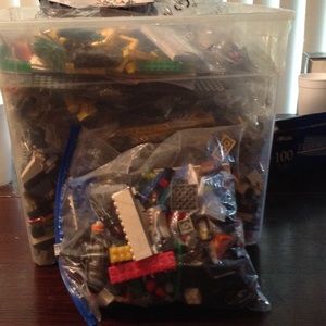 Legos $20 for one pound ( gallon sized bag)