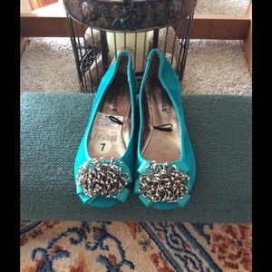 teal flats