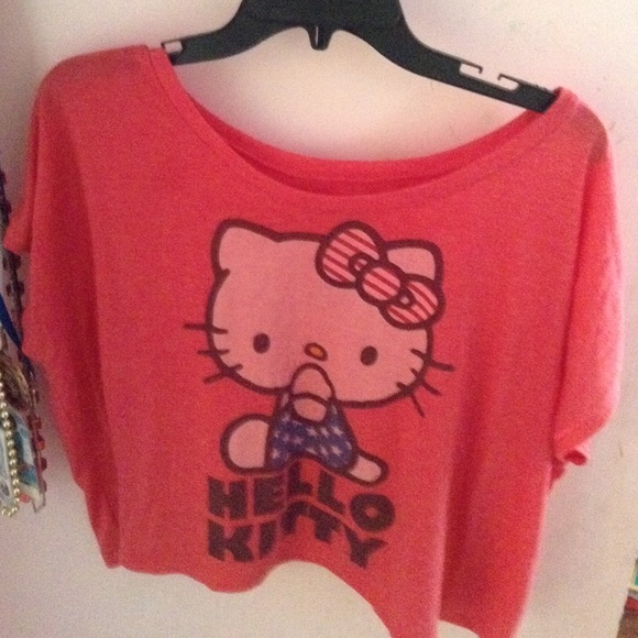 American flag hello kitty crop top - Picture 1 of 2