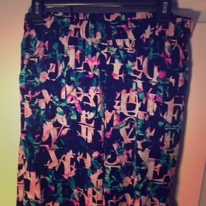 "LOVE" printed joggers