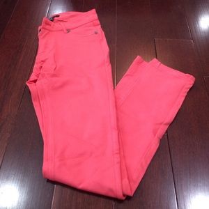 Coral Skinny Jeans Size Medium