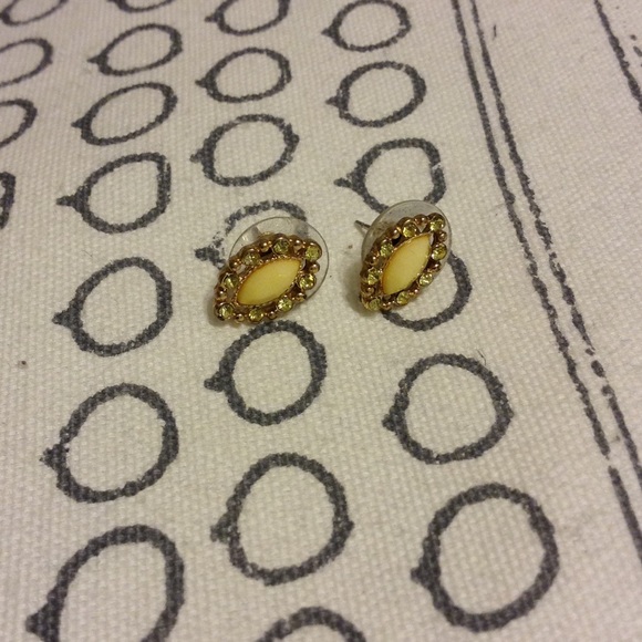 Yellow earrings