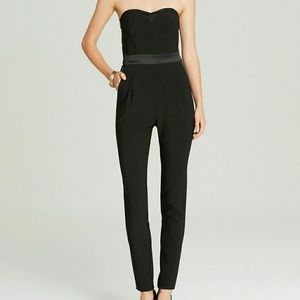 NwT Strapless Satin and  Jumpsuit - Lucy Paris