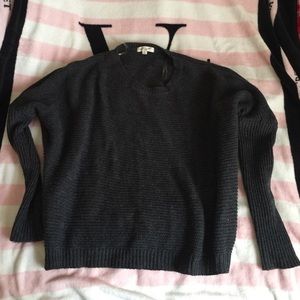 Dark grey knit sweater
