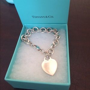 Authentic Tiffanys heart bracelet