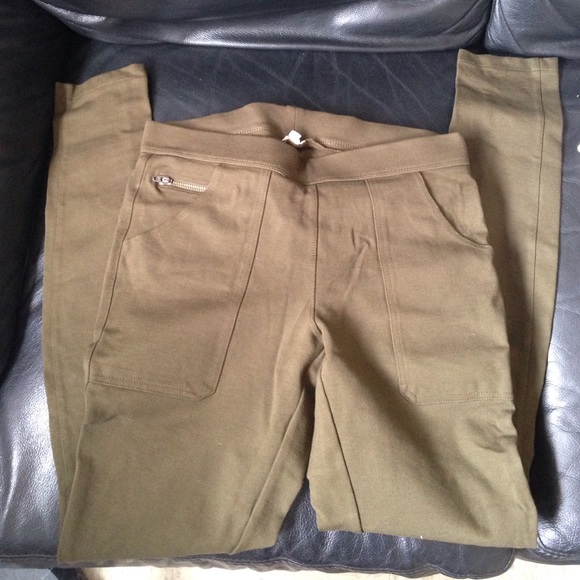 J Crew skinny stretch pants deep green size 4