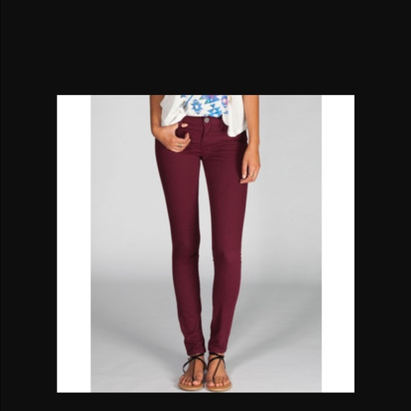 Paige denim burgundy verdugo jeggings