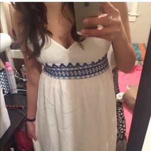 100% Cotton Empire Waist Maxi Dress