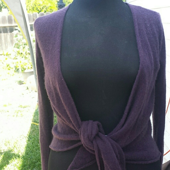 Cashmere purple sweater