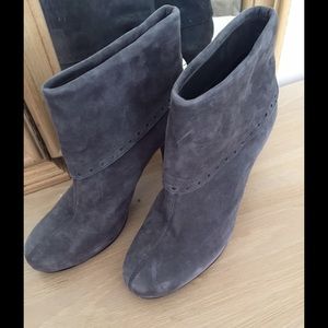 Gray Suede Booties by Franco Sarto!