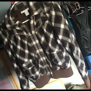Charlotte Russe Flannel Jacket size L