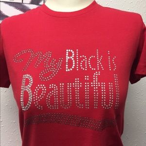 My Black Is Beautiful bling tee!