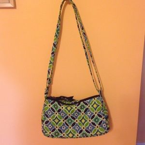 Vera Bradley blue and green flower purse