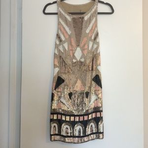 All Saints Hand Embellished Full Sequin Dress