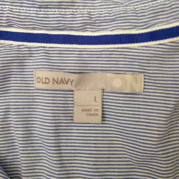 Blue button up Old Navy Top size Large - Picture 3 of 3