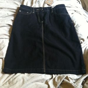 Black Boden Straight Knee Length Skirt