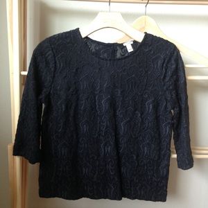 J.Crew embroidered knit top