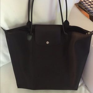 Longchamp Le Pliage Tote (Large) (Black Nylon)